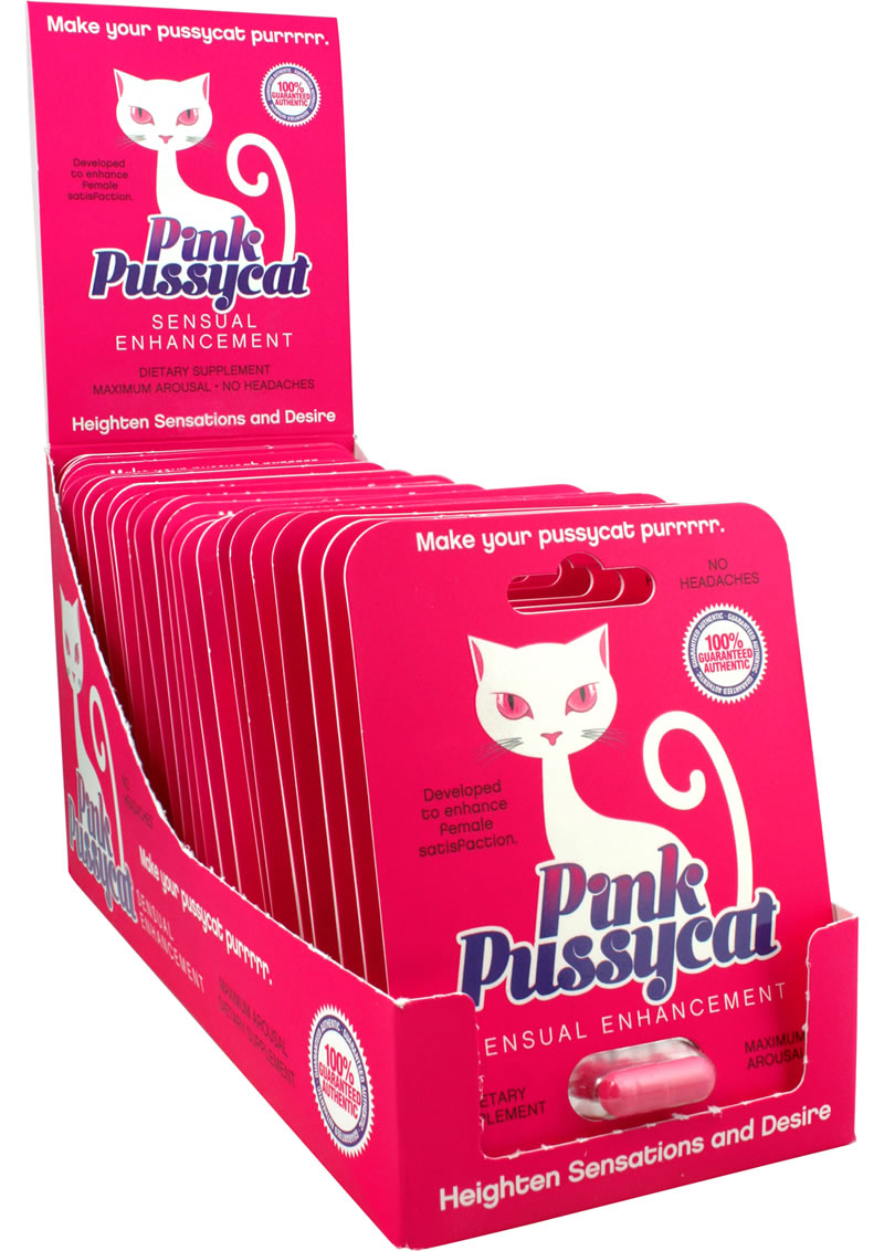 Pink Pussycat Female Sensual Enhancement Pill 24 Single Packs