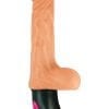 Natural Realskin Hot Cock #2 USB Rechargeable Warming Realistic Vibrator Waterproof Flesh 6.5 Inch