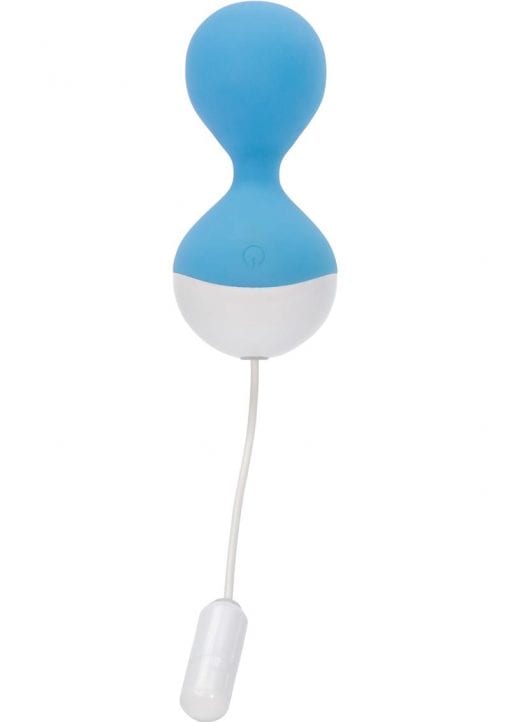 Wonder Lust Clarity Rechargeable Silicone Kegal Balls Blue