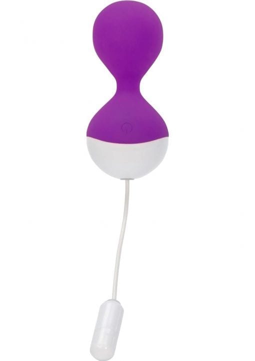 Wonder Lust Clarity Rechargeable Silicone Kegal Balls Purple