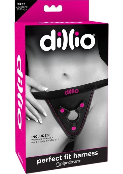 Dillio Perfect Fit Harness Black/Pink