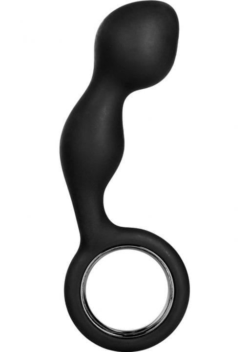 Booty Exciter Silicone Anal Plug Black 4.25 Inch