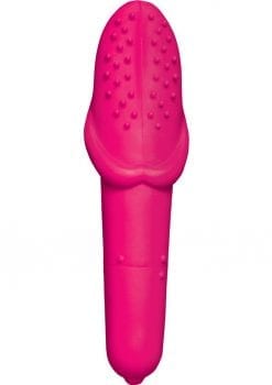 Incredible Oral Tongue Silicone Vibe Waterproof Pink 6.25 Inch