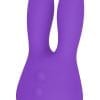 Mini Marvels Marvelous Bunny Silicone Rechargeable Massager Waterproof Purple 3.75 Inch