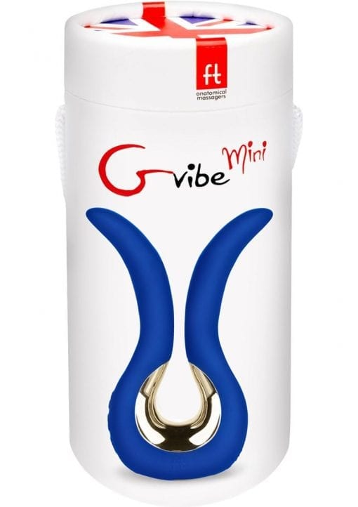 G Vibe Mini Silicone Vibrator Dual Motor Waterproof Blue