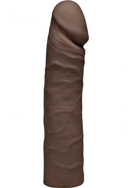 The D Double D Ultraskin Realistic Double Dong Chocolate 16 Inch