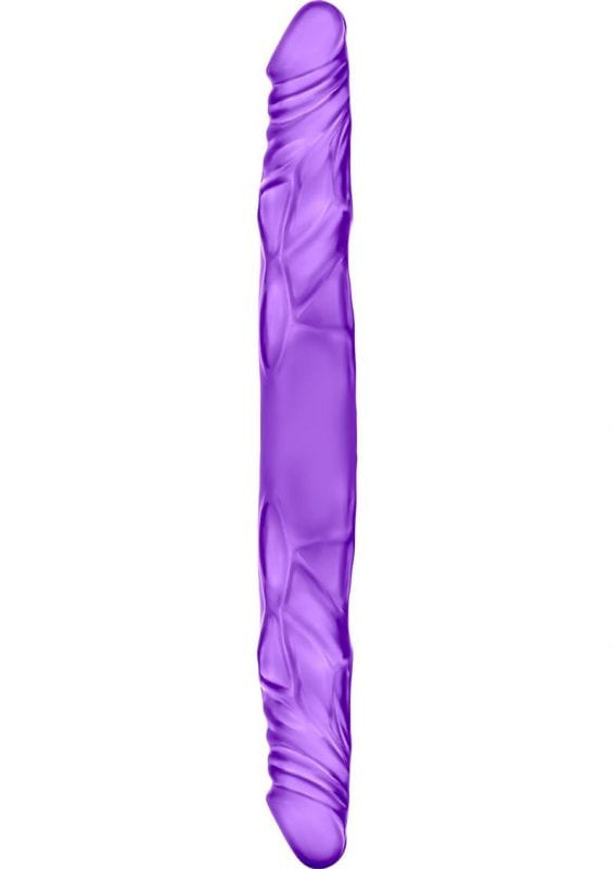 B Yours Double Dildo Jelly Purple 14 Inches