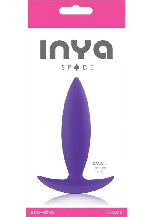 Inya Spade Small Silicone Anal Plug - Purple
