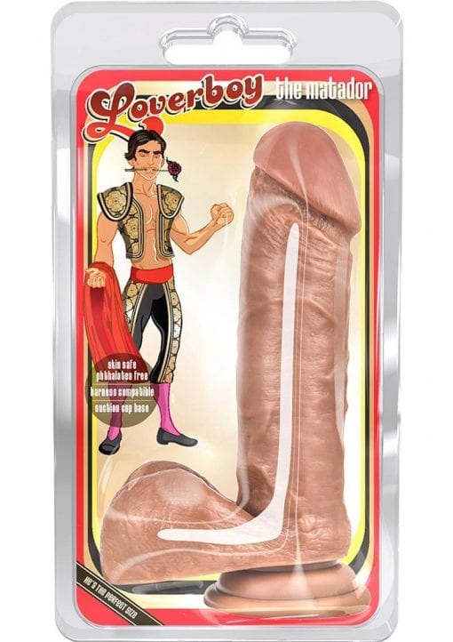 Loverboy The Matador Realistic Dildo Brown 8 Inch