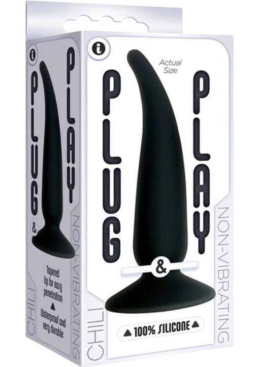Plug and Play Chili Silicone Butt Plug Waterproof Red