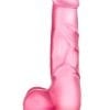 B Yours Sweet N Hard 04 Realistic Dong With Balls Pink 7.7 Inch