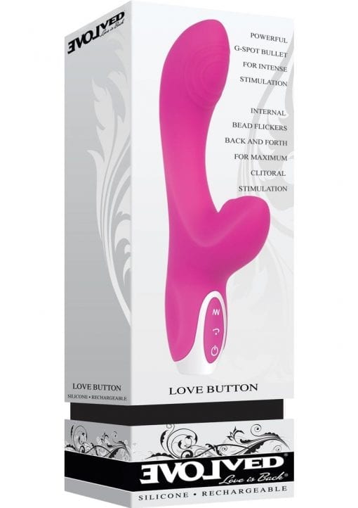 Love Button Silicone Waterproof Pink