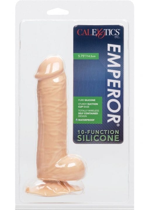Emperor 10 Function Realistic Silicone Dildo Ivory 5.75 Inch