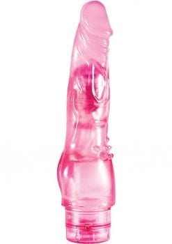 B Yours Vibe 04 Realistic Jelly Vibrator Waterproof Pink 8 Inch