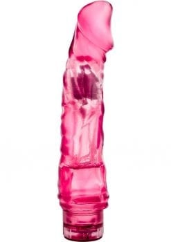 B Yours Vibe 06 Realistic Jelly Vibrator Waterproof Pink 9 Inch