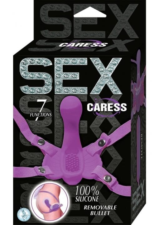 Sex Caress Silicone Bullet Waterproof Purple 4 Inch