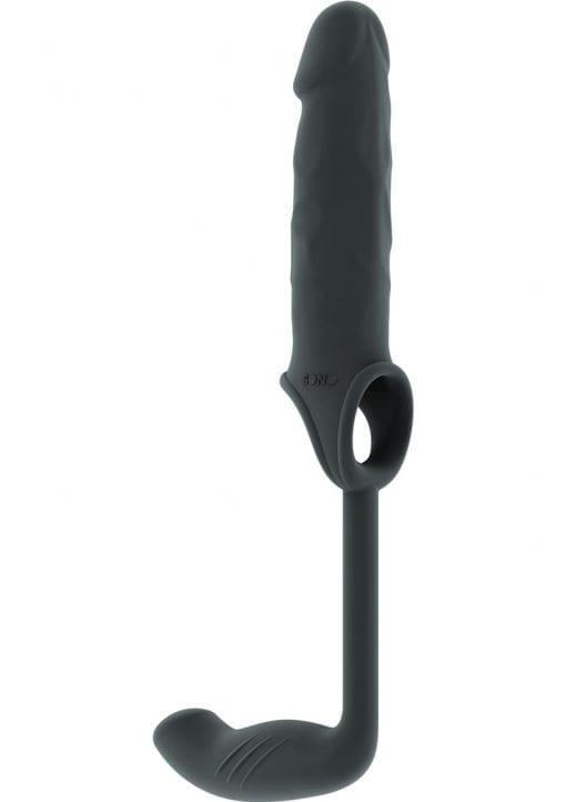 Sono No 34 Stretchy Penis Extension And Prostate Plug Grey