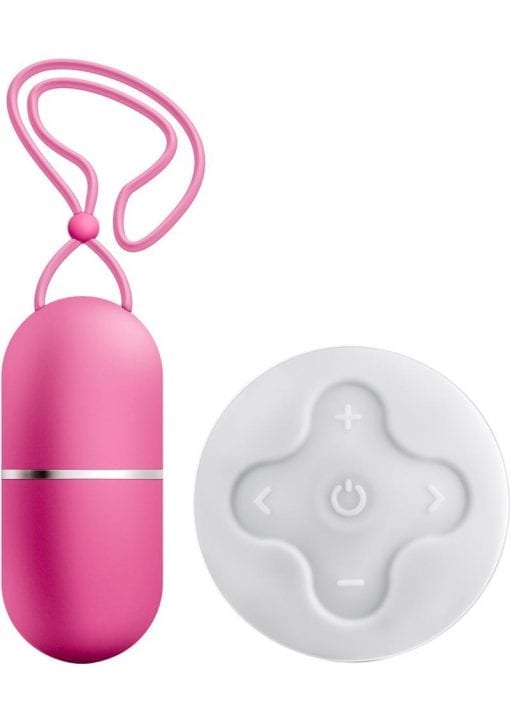 Exposed Bullet Collections Darcy Remote Wireless Vibrating Rechargeable Egg Waterproof 3 InchRaspberry