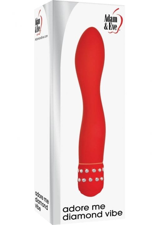 Adam and Eve Adore Me Diamond Vibe G-Spot Waterproof Red 7.5 Inches