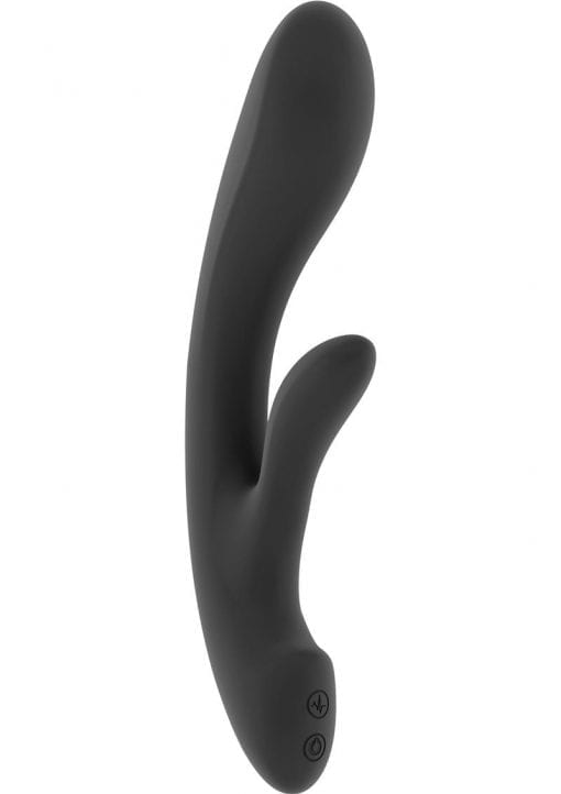 Jil Ava Flexible Silicone USB Rechargeable Rabbit Vibrator Waterproof Black 8.6 Inch