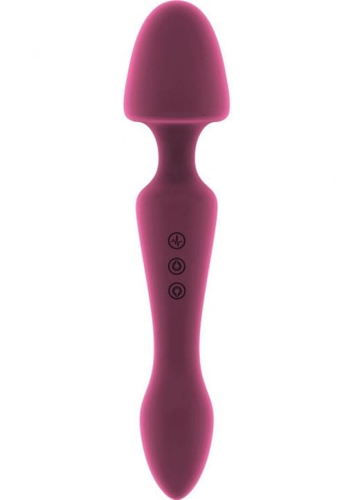 Jil Sasha Flexible Silicone USB Rechargeable Massager Vibrator Waterproof Pink 8.8 Inch