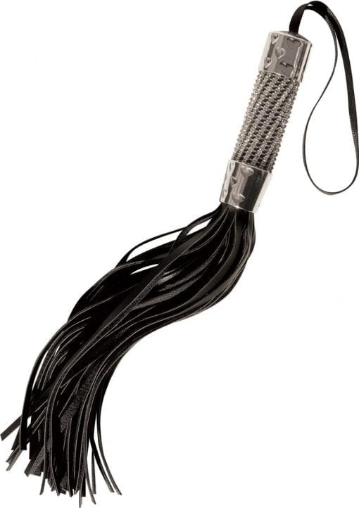 Midnight Bling Flogger Black And Silver