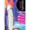 Naturally Yours Ding Dong Jelly Dildo With Balls Waterproof Clear