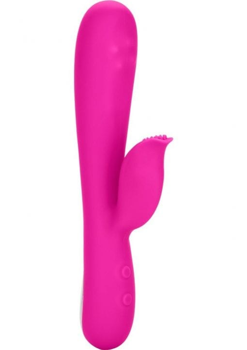 Embrace Swirl Silicone Massager With Pleasure Balls Waterproof Pink
