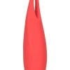 Red Hot Spark USB Rechargeable Silicone Massager Waterproof Red