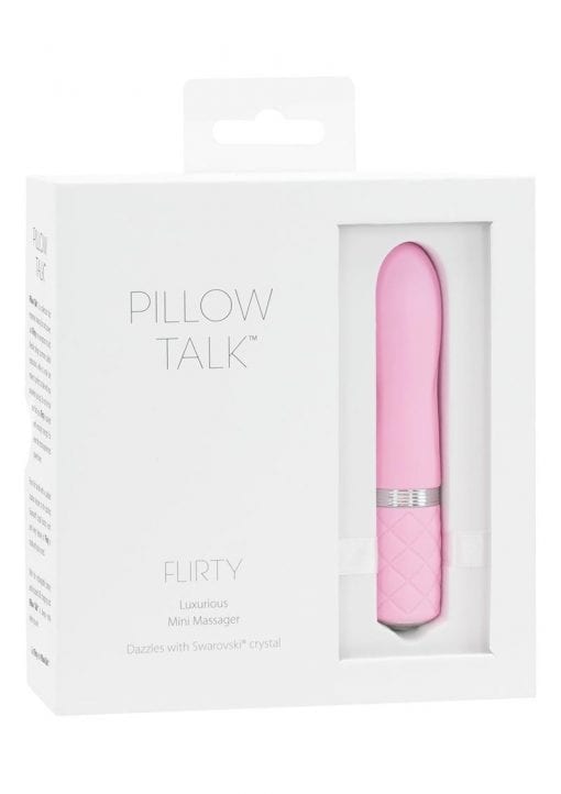 Pillow Talk Flirty USB Rechargeable Silicone Bullet Pink