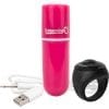 Vooom Wireless Remote Control Silicone USB Rechargeable Bullet Waterproof Pink