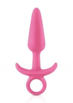 Firefly Prince Small Anal Plug Silicone Glow In The Dark - Pink