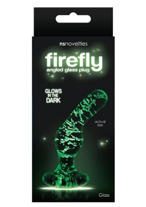 Firefly Angled Plug Glass Glow In The Dark - Clear