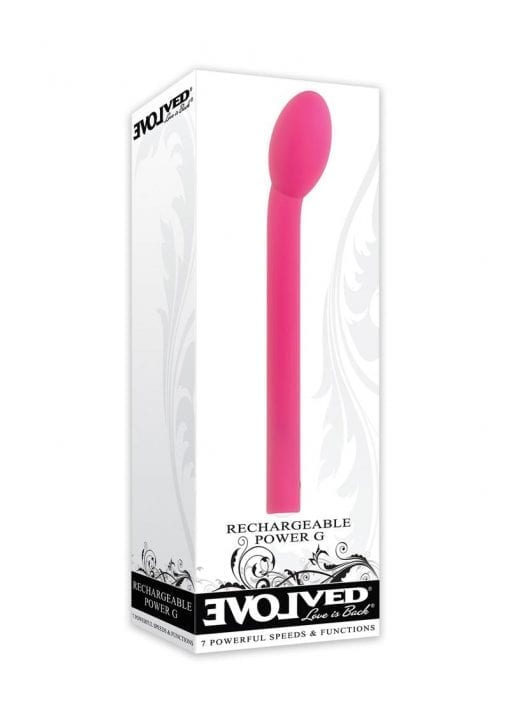 Rechargeable Power G Silicone Probe Waterproof Pink 8.25 Inch