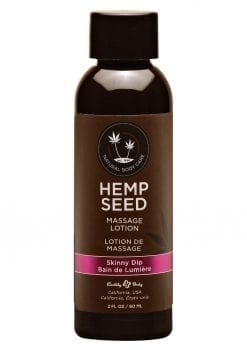 Hemp Seed Massage Lotion 100% Vegan Skinny Dip 2 Ounce