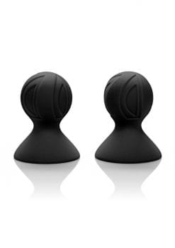 Nipple Play Silicone Pro Nipple Suckers Black