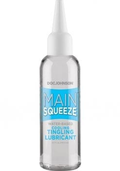 Main Squeeze Cooling Tingling Lubricant 3.4 Ounce