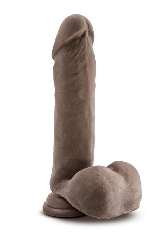 Au Naturel - 8inch Dildo Rubber Brown