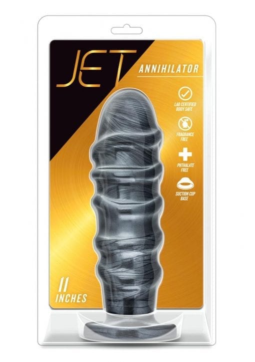 Jet Annihilator Carbon Metallic Black Anal Plug Non Vibrating