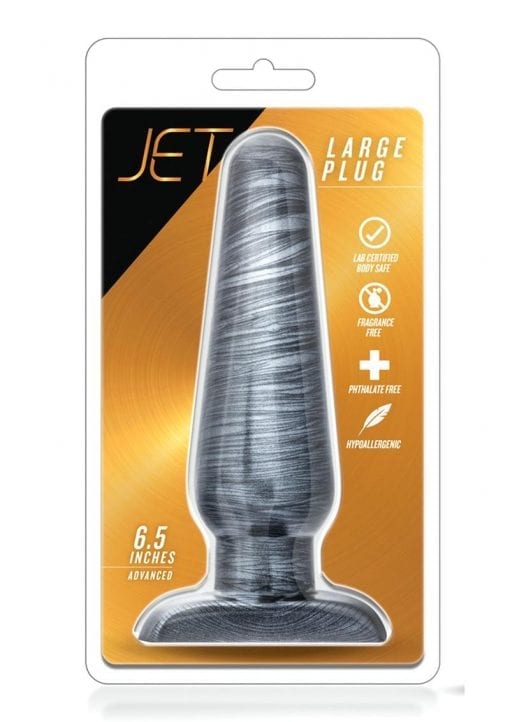 Jet Large Plug Carbon Metallic Black 6.5 Inches
