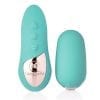 Petite Egg 15 Function USB Rechargeable Wireless Remote Control Silicone Waterproof Teal Blue
