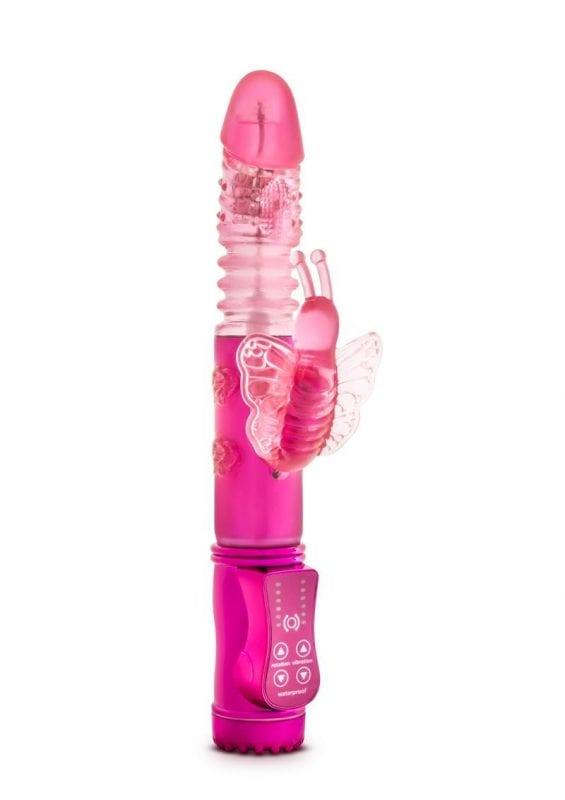 Sexy Things Butterfly Thruster Mini Fuchsia 9.75 Inch
