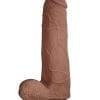 Realcocks Dual Layered 04 Bendable Thick Dildo Waterproof Brown 8 Inch