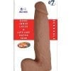 Realcocks Dual Layered 07 Bendable Dildo Waterproof Brown 8.5 Inch