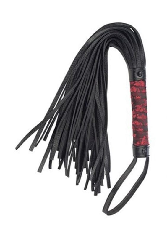 Scandal Flogger With Tag Waterproof Black And Red
