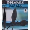 Trinity Vibes Inflatable Butt Plug Black