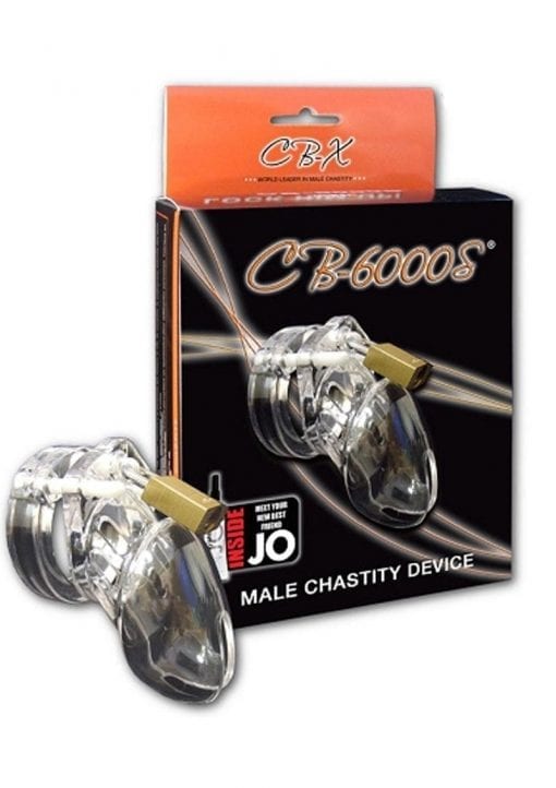CB-6000S Designer Collection Male Chasitity Device With Lock Clear