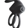 Ram Silicone Vibrating Cockring Waterproof Black
