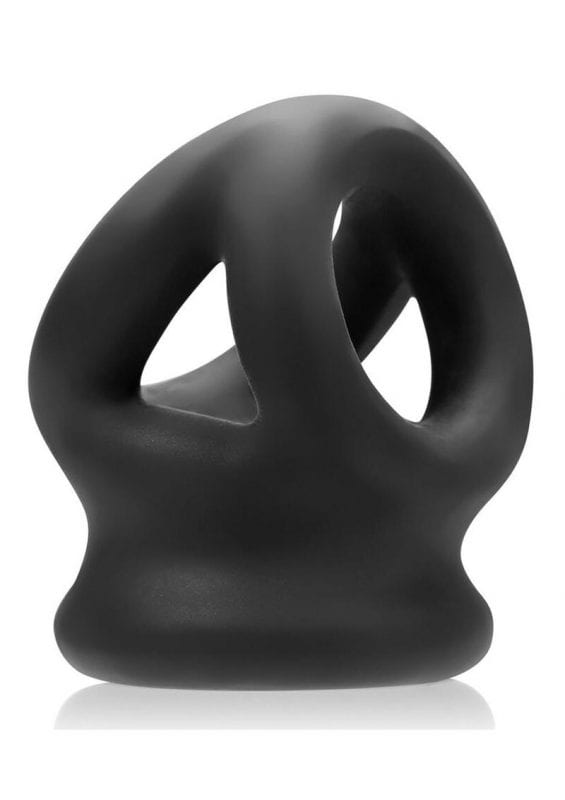 Tri Squeeze Silicone Blend 3 Ring Ballstretching Sling Black