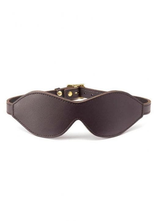 Coco De Mer Leather Blindfold Brown
